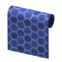 Blue Honeycomb-Tile Wall