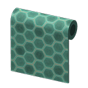 Green Honeycomb-Tile Wall