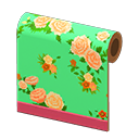 Retro Flower-Print Wall