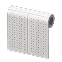 White Perforated-Board Wall