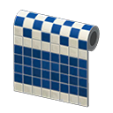 Blue Two-Toned Tile Wall