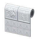 White Botanical-Tile Wall