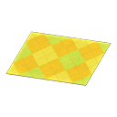 Yellow Argyle Rug