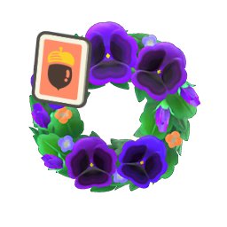 Cool Pansy Wreath DIY