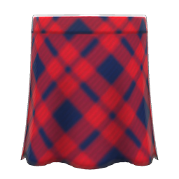 Long Plaid Skirt Product Image