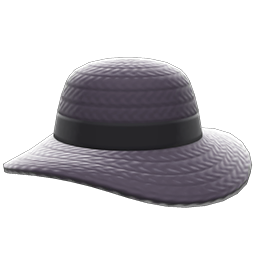 Wide-Brim Straw Hat Product Image