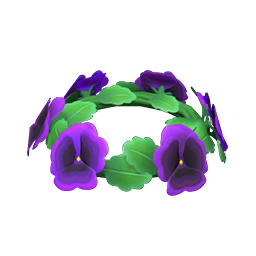 Purple Pansy Crown Product Image