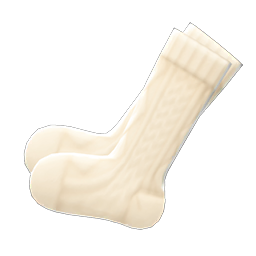 Aran-Knit Socks Product Image