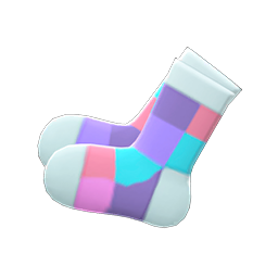 Color-Blocked Socks Product Image