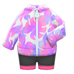 Leaf-Print Wet Suit Product Image