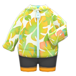 Leaf-Print Wet Suit Product Image