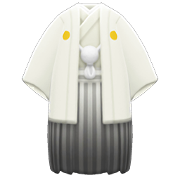White Hakama With Crest Product Image