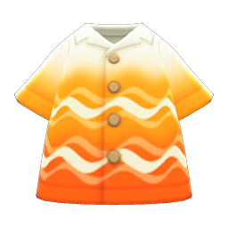 Orange Hotel Aloha Shirt Product Image