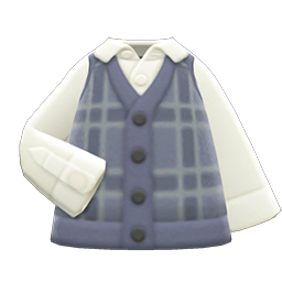 Checkered Sweater Vest Product Image
