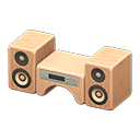 Wooden-Block Stereo Product Image