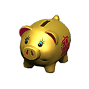 Golden Piggy Bank Product Image