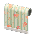 Green Flower-Print Wall Product Image