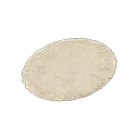 Ivory Small Round Mat Product Image