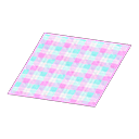 Peach Checked Rug Product Image