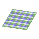 Green Checked Rug Product Image