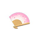 Peachy-Pink Folding Fan Product Image